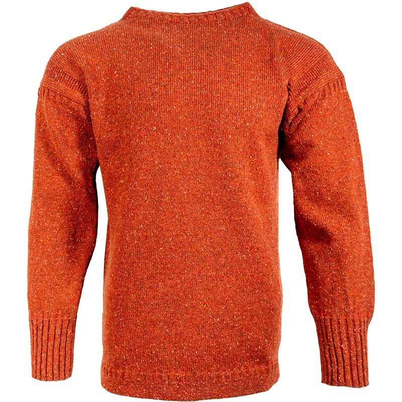 “Longis” - Guernsey-style jumper in a soft, special blend of pure new wool