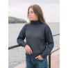 Women’s Cropped Roll Neck Guernsey - Merino wool - extra fine