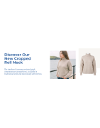Women's Cropped Roll Neck Merino