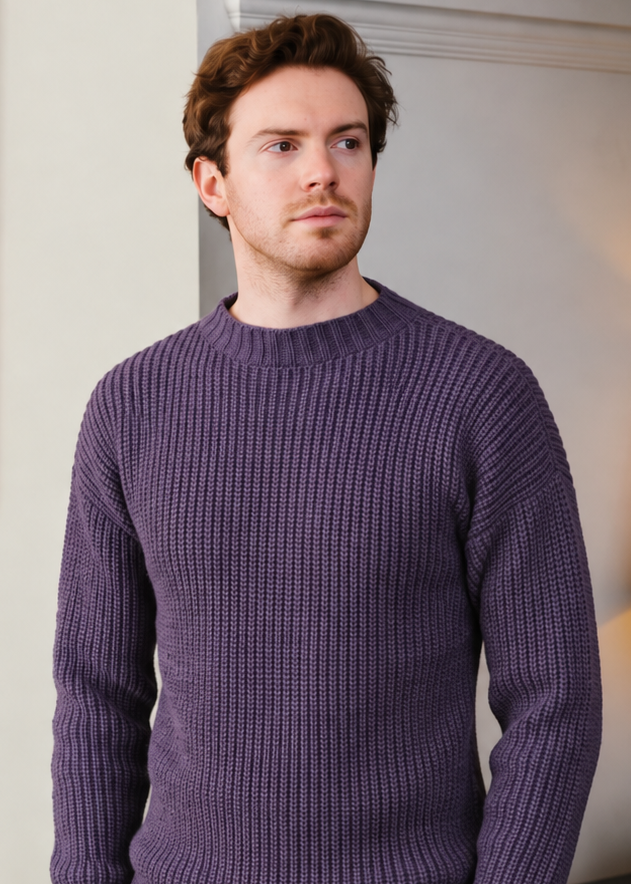 Aurigny Fisherman Rib Jumper