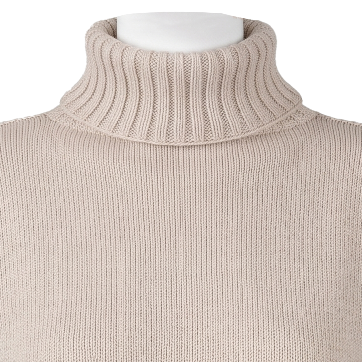 Gannet Merino – Extra-fine Roll-neck Guernsey