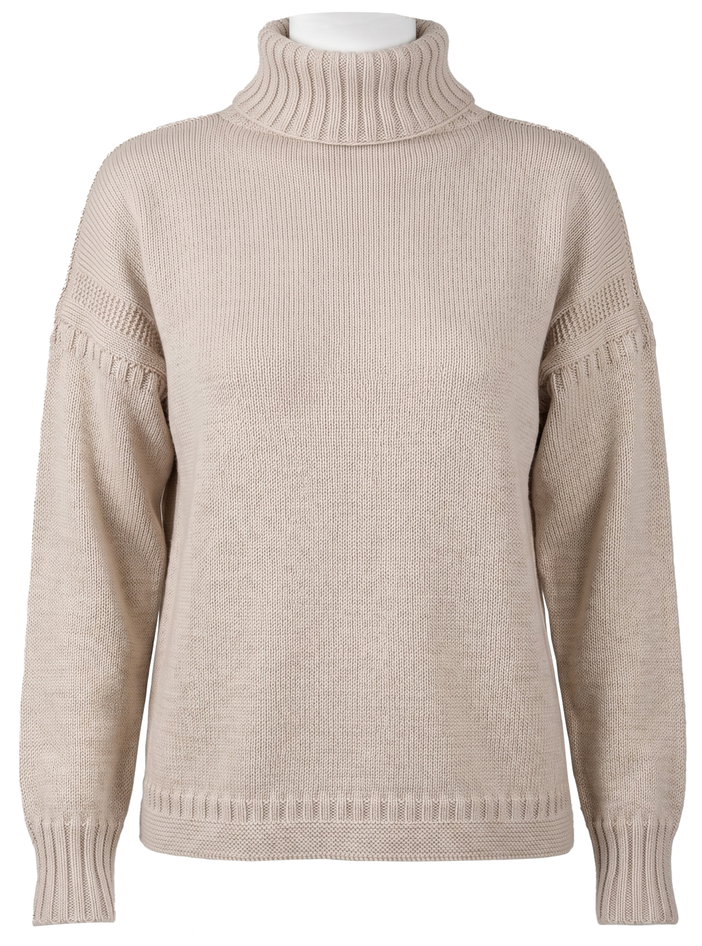 Women's Cropped Roll Neck Merino
