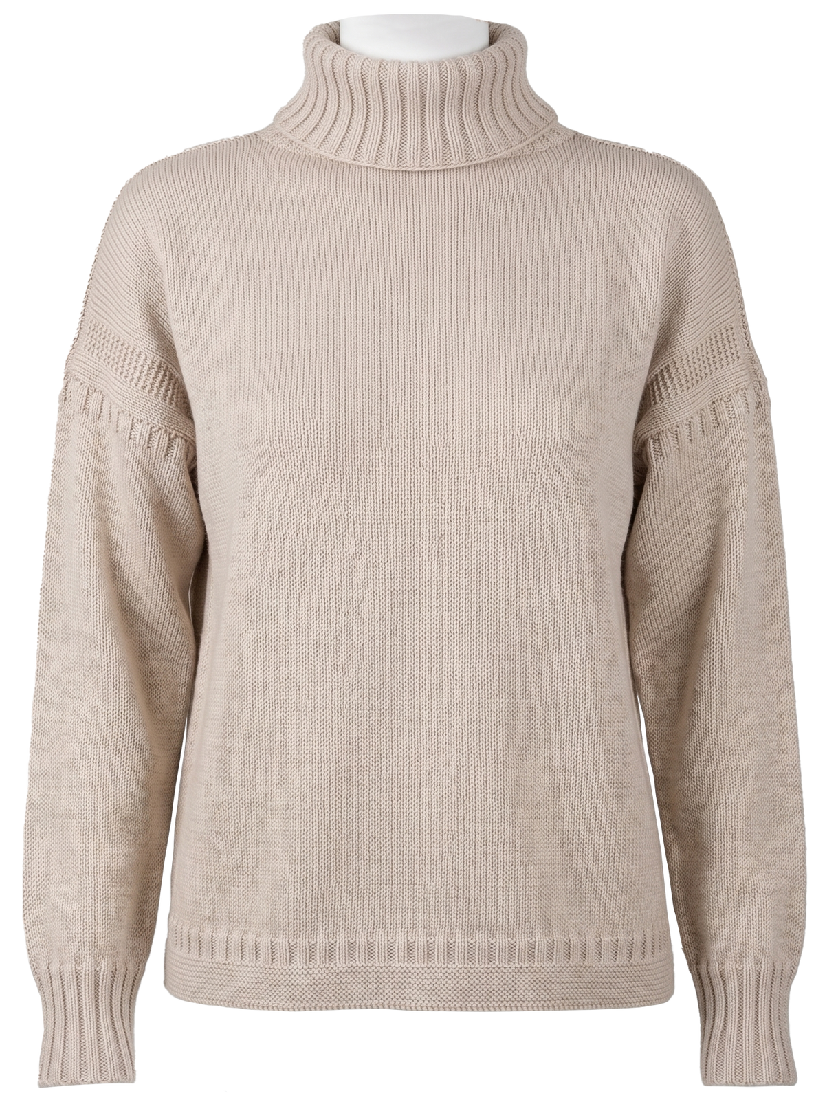 Women's Cropped Roll Neck Merino