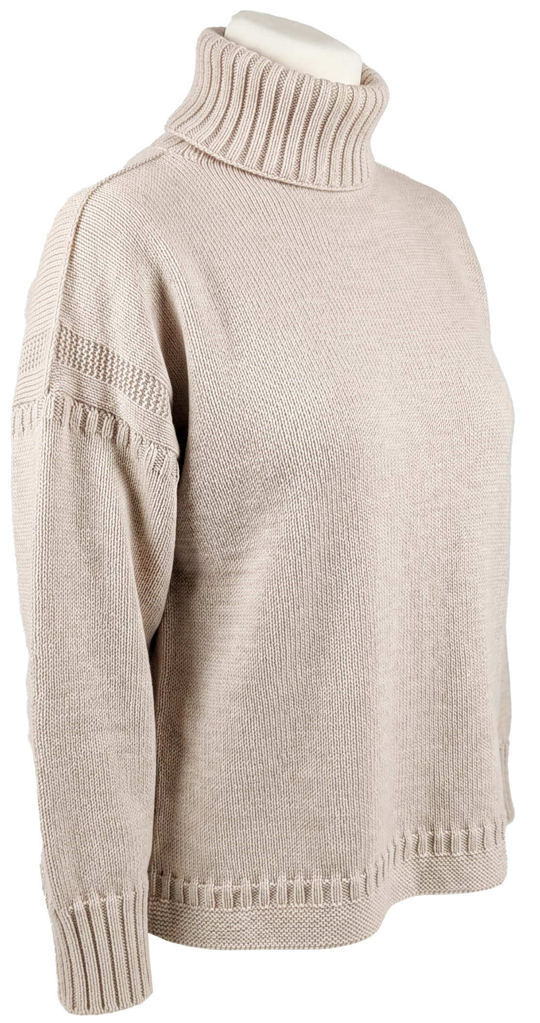 Women's Cropped Roll Neck Merino
