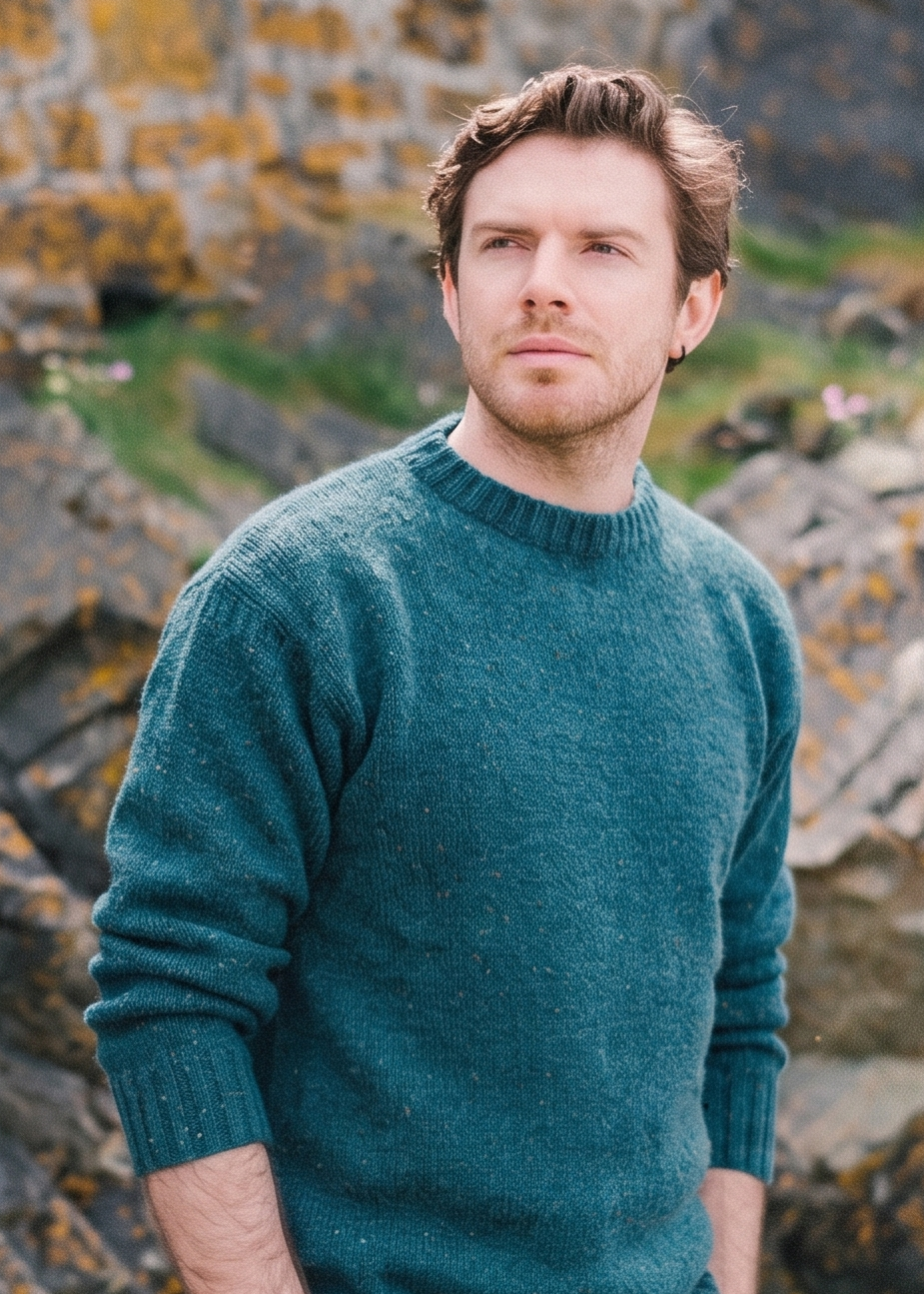 Longis - Guernsey-style jumper in a soft, special blend of pure new wool